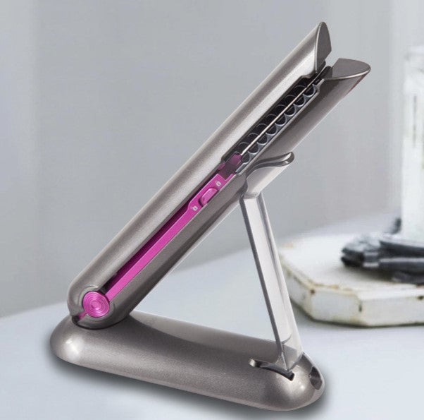 Velvet Twist: Wireless 2-in-1 Hair Straightener & Curler